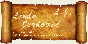 Lenka Jerković vizit kartica